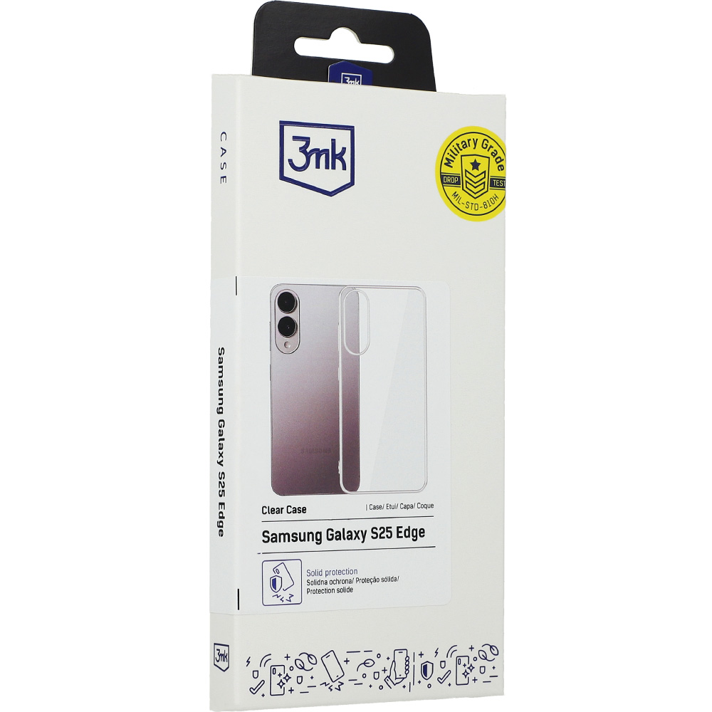 Etui 3mk Clear Case do Galaxy S25 Edge, przezroczyste